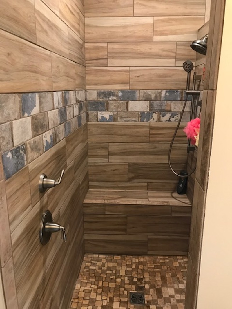 Master walk-in shower