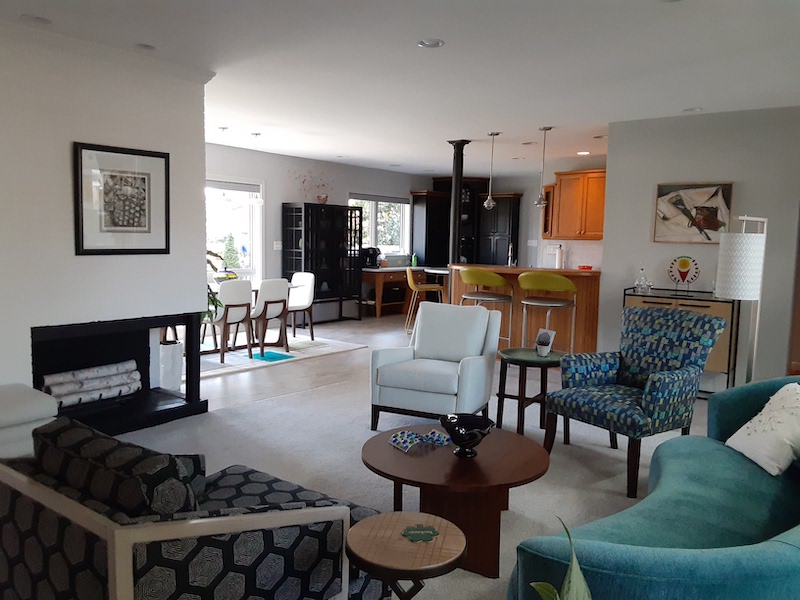 Living and dining rooms